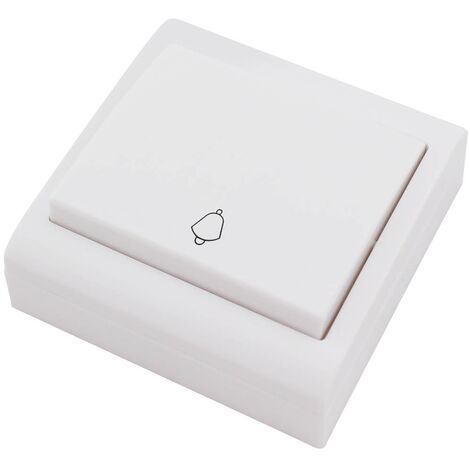 Pulsador superficie Campana Blanco 80x80mm 10A 250V
