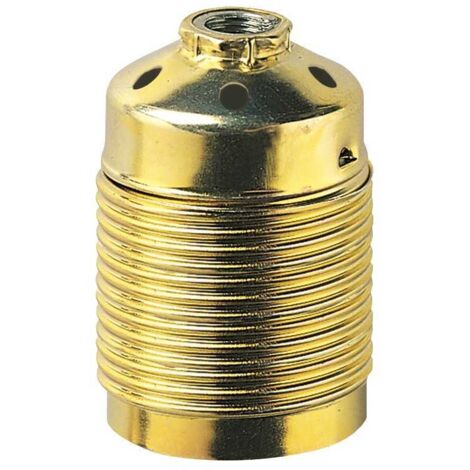 02144 Portalámparas E27 con Conector M10X1 de Latón