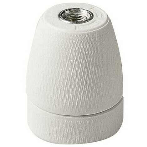 02164 Porte-ampoule E27 M10X1 en porcelaine anti-svitillement