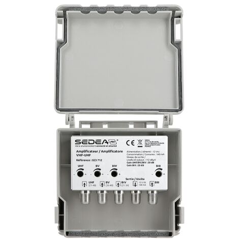 023712 Amplificatore Vhf Uhf  4 Voci  20db