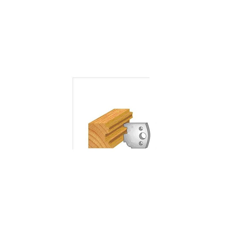 Luxoutils - 026: Jeu de 2 fers 40mm moulure pour porte outils 40 et 50mm