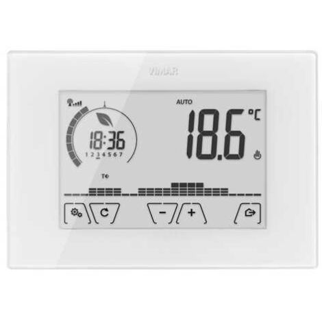 02911 Termostato inteligente Touch Wifi para pared Blanco