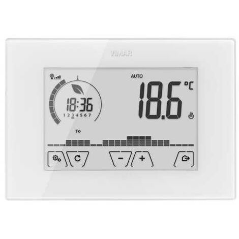 02911 Thermostat tactile Wi-Fi mural blanc