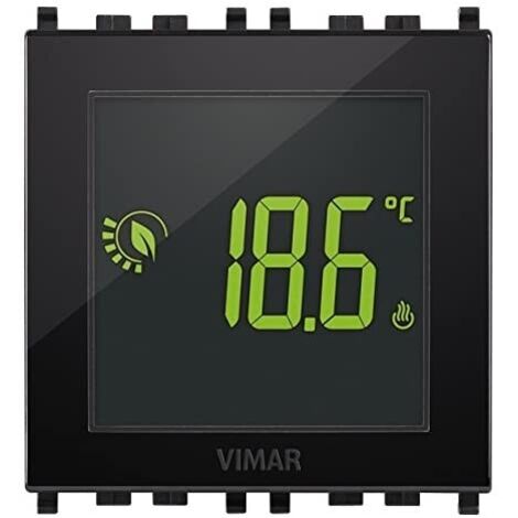 02950 Termostato Touch 2M 120-230V Nero