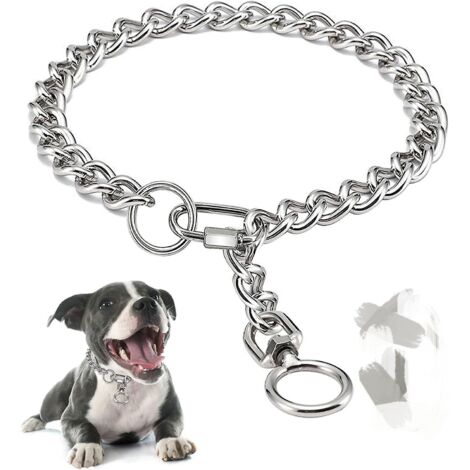 0,3  45 cm, Kettenhalsband für Hunde, Edelstahl-Metallhalsband, Kettenhalsband für kleine und mittelgroße Hunde