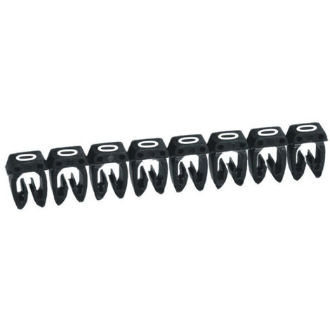 038100 Legrand - Boite De 1000 Repères Cab 3 Pour Fils 0,15mm² à 0,5mm² - Marquage Chiffre 0 Noir