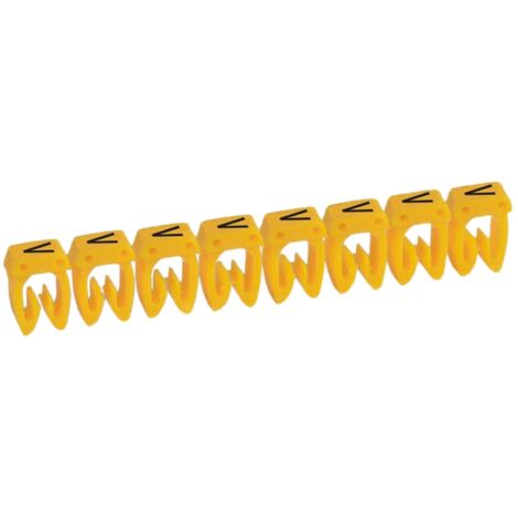 038351 Legrand - Boite De 300 Repères Cab 3 Pour Fils 1,5mm² à 2,5mm² - Marquage Lettre V