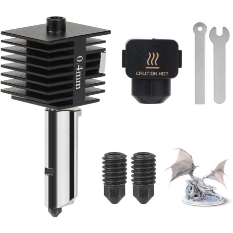 0.4 mm Replacement Hotend Kit for Bambu Lab A1 / A1 Mini with 0.4/0.6/0.8 mm Hardened Steel Nozzles
