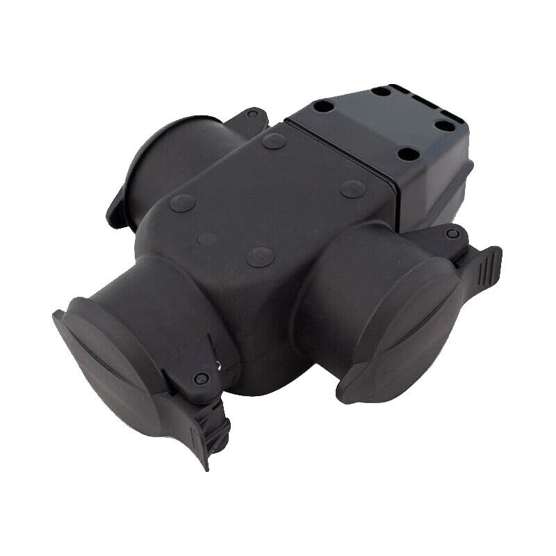 

Adapatador triple schuko con tapas para engarzar cable IP44 ( 0500168) - GSC