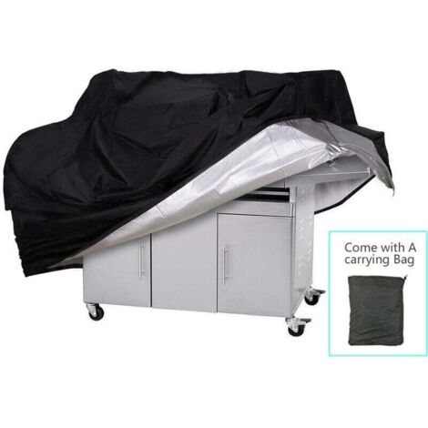 ((0,54 kg)-150 x 100 x 125 cm) Funda para parrilla, funda para parrilla fabricada en poliéster Oxford 210D recubierto de plata