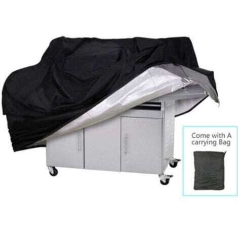 ((0.54kg)-150X100X125CM) Housse de barbecue, 210D Oxford Silver Coated Polyester Barbecue Cover