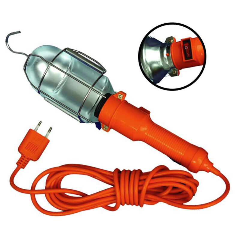 

Lámpara de trabajo portátil con interruptor y cable de 5 metros ( 0600472) - GSC