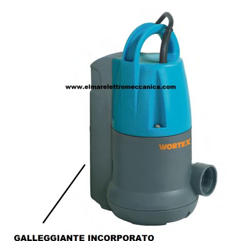 0,75 HP Wortex JD 550-G Elettropompa Sommersa Galleggiante Integrato Pompa Pozzetto