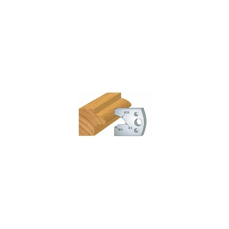 Luxoutils - 078: Jeu de 2 fers 40mm bec de corbin pour porte outils 40 et 50mm