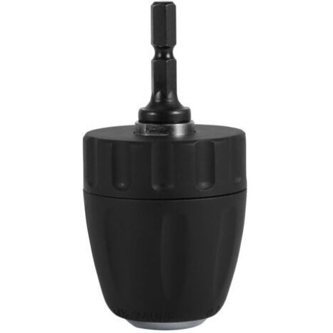 0.8-10mm 3/8"-24UNF Mandrin Porte Foret sans Clé avec Porte Douille Hexagonale 1/4" Accessoires pour Perceuse