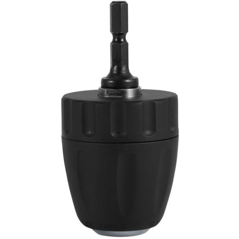 0.8-10mm 3/8"-24UNF Mandrin Porte Foret sans Clé avec Porte Douille Hexagonale 1/4" Accessoires pour Perceuse