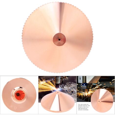0,8 mm einlagige Messing-Laserdüse für CO2- und Faserlaserschneidmaschinen