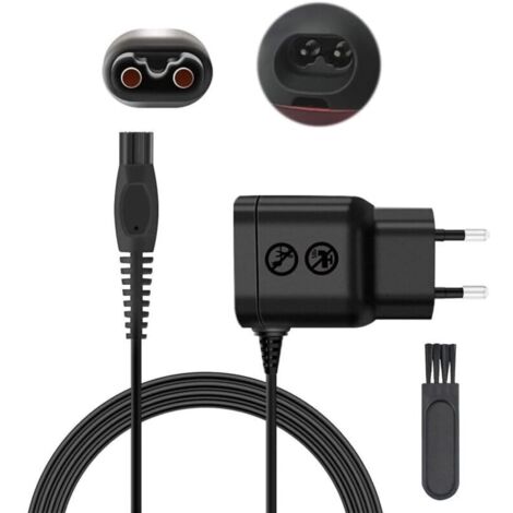 0,8-W-8-V-Ladegerät für Philips HQ850, QP2530, QP2630, QP2630/30 und QP2530/30 Rasierer. Ladeadapter kompatibel mit dem Netzkabel des Norelco Oneblade Hybridrasierers.