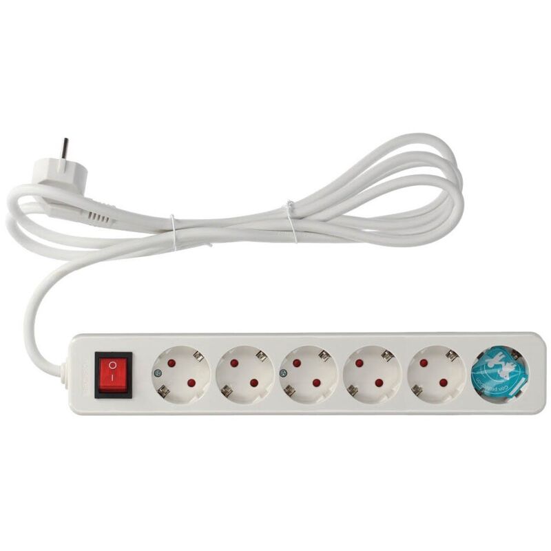 

Base múltiple serie Mega con interruptor 6 tomas 3 metros ( 0800877) - GSC