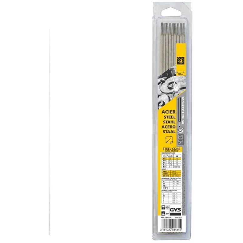 GYS - duver blister 13 electrodos rutilo 2x300mm , 0BLISTER , duver blister 13 electrodos rutilo 2x300mm , 0BLISTER