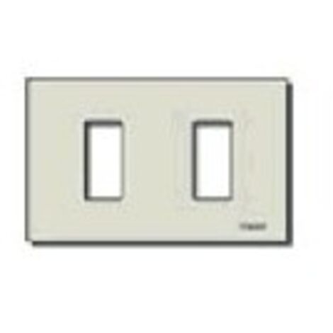 08636 Plaque 2 Modules Standard en Aluminium