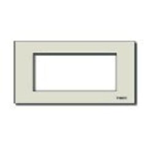 08658 Placa 4Msp Aluminio Cierre Oro Serie 8000