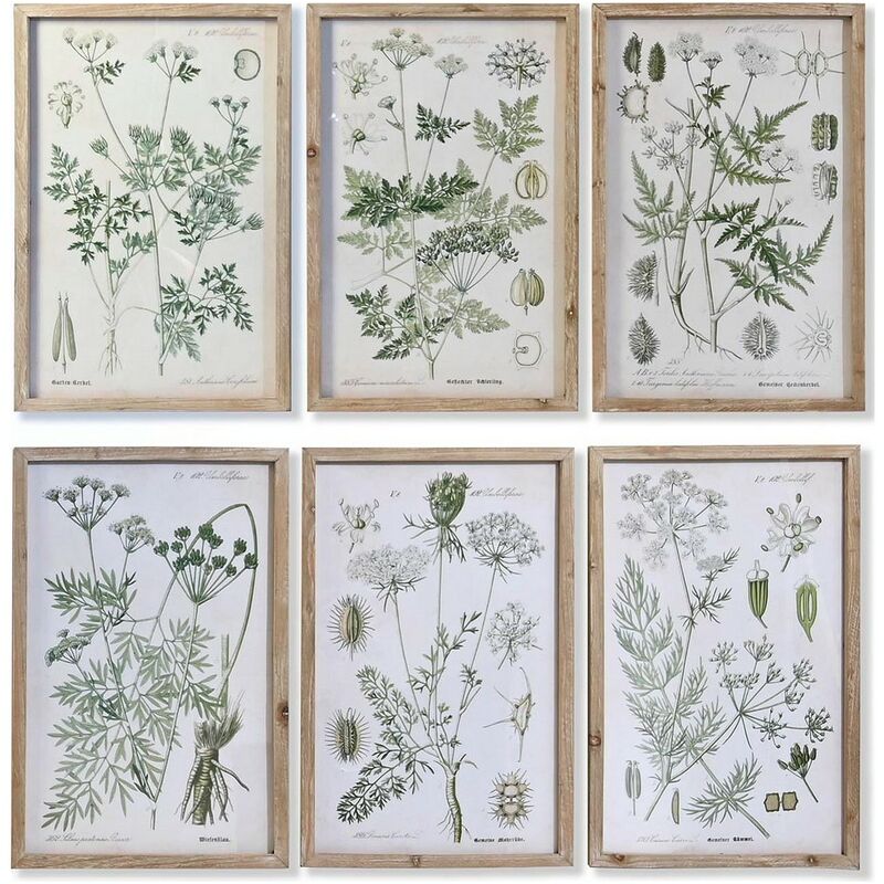 Quadro Dkd Home Decor Abete Cristallo 40 x 2 x 60