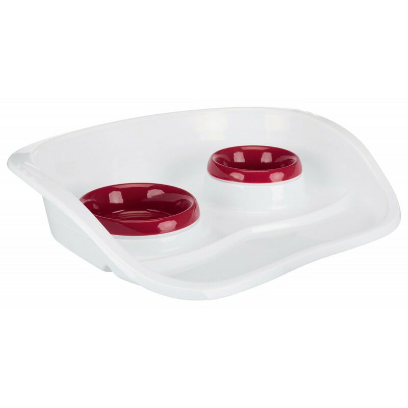 

0.Juego de cuencos de 25 y 0,3 litros para gatos o perros pequeños - color aleatorio.