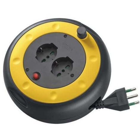 0P32710 Enrollable de cable 16A 2 salidas universales 5M