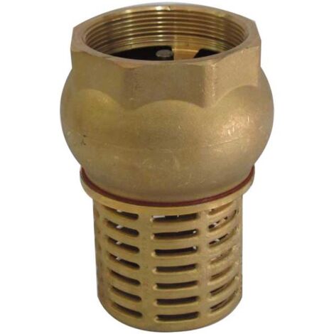 1 1/2" bsp female check foot valve suction brass non return valve for pump