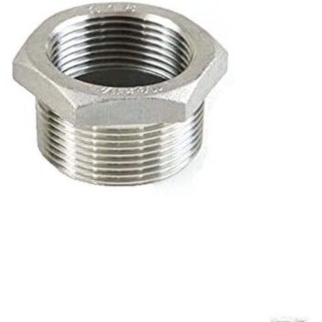 1-1/2 "mâle X 1" Femelle DN40 à DN25 Douille de réducteur Filetage BSPT Acier Inoxydable SS304 raccords tuyauterie for gaz Eau Huile -