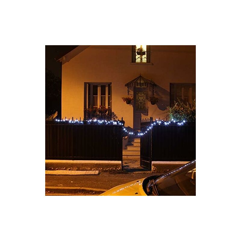 

3 * 100 luces de cadena LED IP44 luces blancas frías impermeables de 8M para fiesta de Navidad