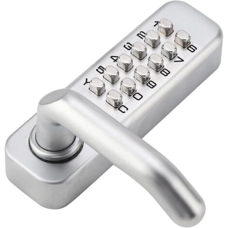 1-11 Chiffres Clavier Serrure De Porte Bouton Poussoir Serrure CodéE Pas De Puissance Combinaison Clé Bouton Serrure En Alliage De Zinc Mot De Passe Clavier Serrure