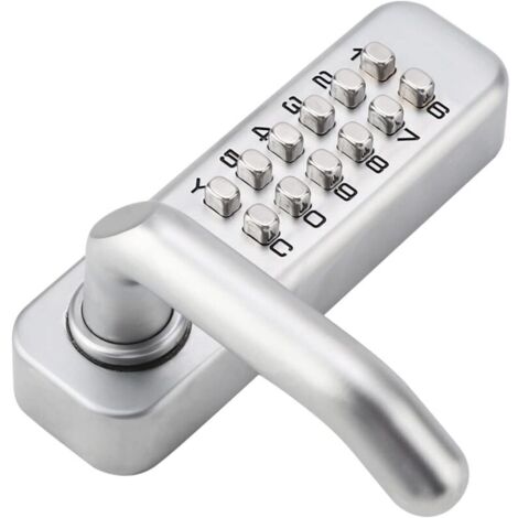 1-11 Digit Keypad Door Lock Push Button Coded Lock No Power Combination Key Button Lock Zinc Alloy Password Keypad Lock