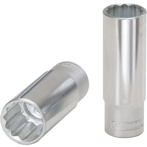 1/2" 12-kant-Stecknuss, lang, 16mm