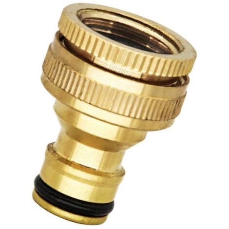 1/2" 3/4" Fileté Laiton Raccord Rapide Jardin Connexion Eau Accessoires Arrosage Robinet Adaptateur