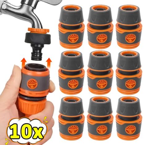(1/2'', 5 pièces) Raccord rapide pour tuyau d'arrosage, rallonge de robinet, joint de raccordement, connecteurs pour tuyau d'arrosage