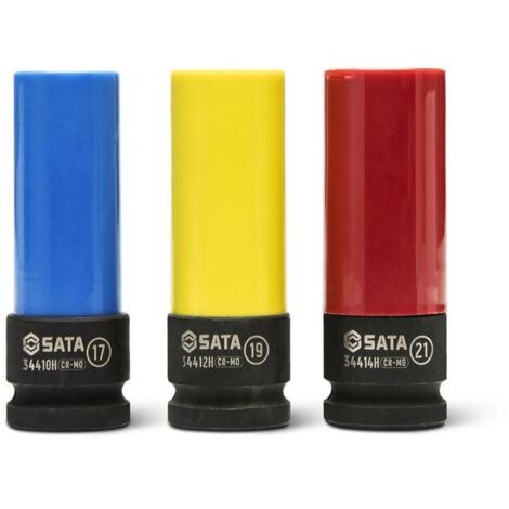 1/2" 6-kant Schon-Kraft-Steckschlüssel-Satz 17, 19, 21 mm