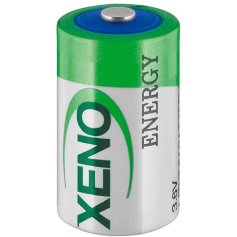 1/2 AA (Mignon)/ER14252/XL-050F Pile - 1200 mAh, Standard-Top, Pile lithium-chlorure de thionyle, 3,6 V. Connexion, type Standard-Top