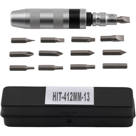 1/2" Antrieb Schlagschrauber 12 Bits Hex Schlitz 40CR Werkzeug Set