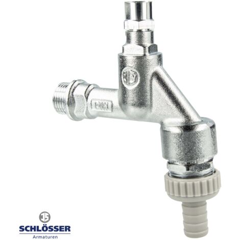 1/2" Auslaufventil mit Belüfter und Schlauchverschraubung