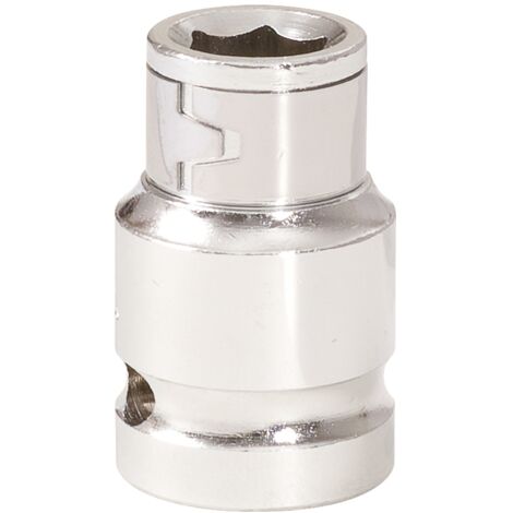1/2" Bit-Adapter-Stecknuss, für Bits 5/16" mit Spannring