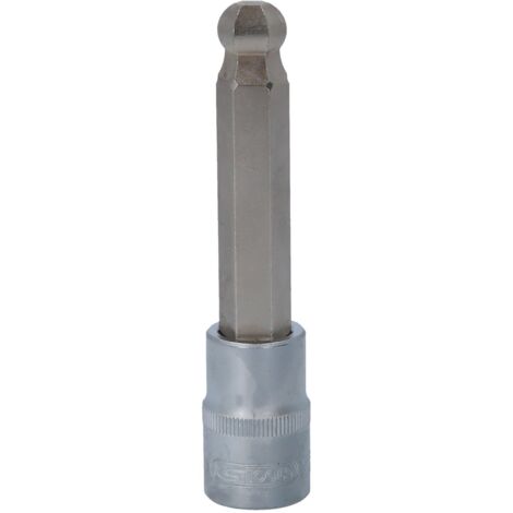 1/2" Bit-Stecknuss Innensechskant mit Kugelkopf, lang, 13mm