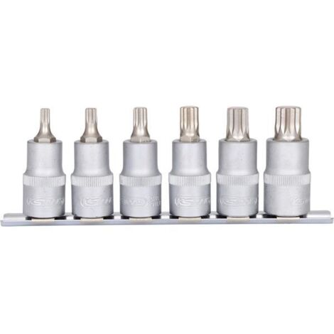 1/2" Bit-Stecknuss-Satz XZN, 6-tlg, M5-M14