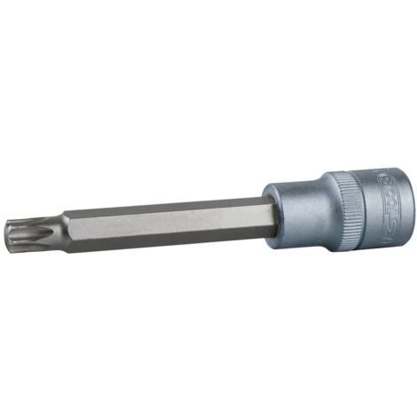 1/2" Bit-Stecknuss Torx, lang, T10