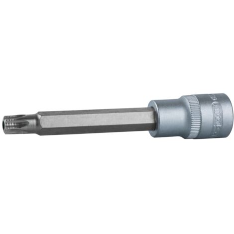 1/2" Bit-Stecknuss Torx mit Stirnlochbohrung, lang, TB25