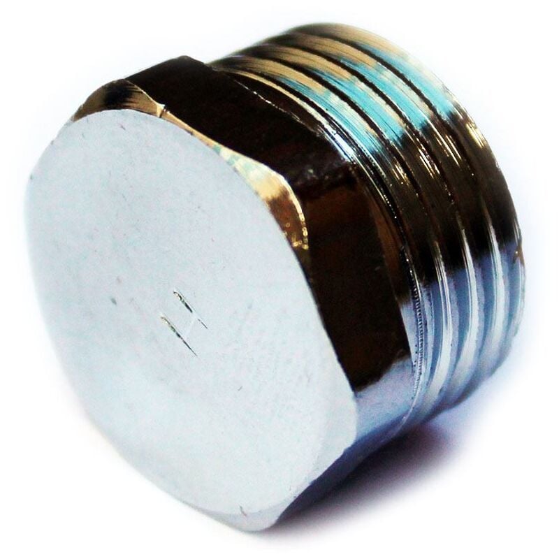 1/2' BSP Thread Chrome Pipe Screw Hex Male Blanking Plug Tube End Cap Cover