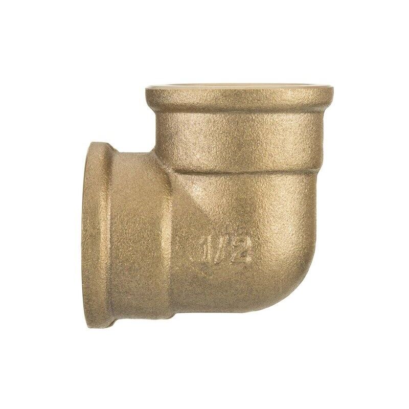 1/2' BSP Thread Pipe Connection Elbow Female x Female Screwed Fittings Iron Cast Brass