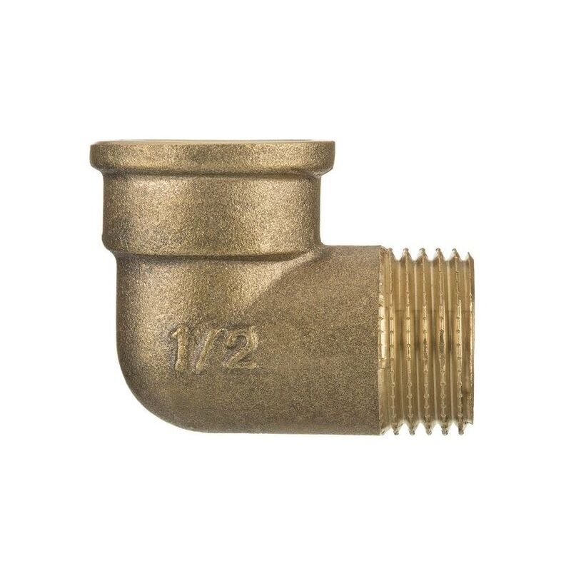 1/2' BSP Thread Pipe Connection Elbow Male x Female Screwed Fittings Iron Cast Brass