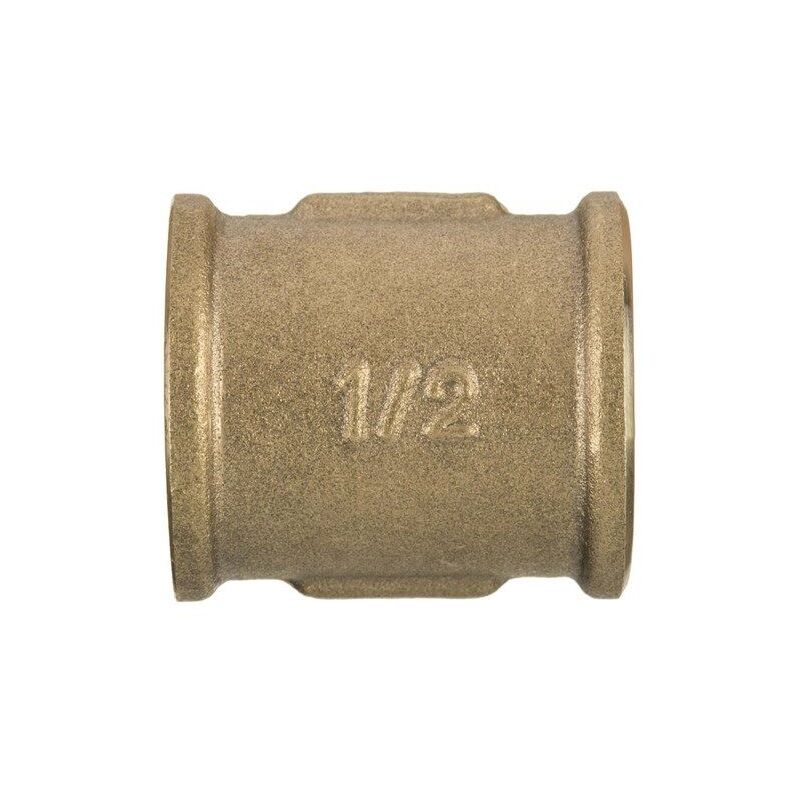 1/2' BSP Threaded Pipe Connection Female Screwed Fittings Coupling Muff Brass